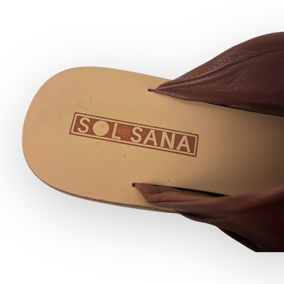 Sol Sana Brown Soft Leather Sandals 37 - Picture 6 of 7